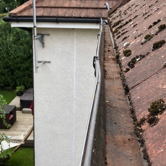 cleared gutter after example 1